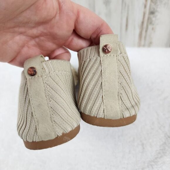 Danskin Hope Knit Ballerina Nude Flats Size 9 - Picture 6 of 8